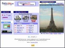 Aperu du site Paris-Live - webcam en direct de Paris : trafic, panorama, monuments