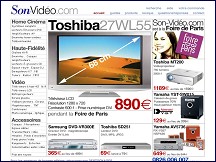 Aperçu du site Son-Video.com - le meilleur rapport émotion/prix