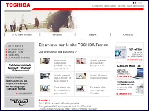 Aperu du site Toshiba France
