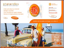 Aperçu du site PhotoReflex - tirage photo numérique