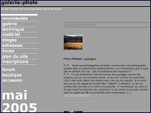 Aperçu du site Galerie Photo