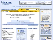 Aperçu du site Hit-parade.com : classement des sites francophones par audience