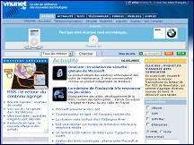 Aper�u du site VnuNet.fr