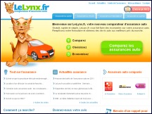 Aperu du site LeLynx - comparateur de prix assurance automobile, actualits assurance auto