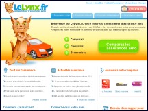 Aper�u du site LeLynx - comparateur de prix assurance automobile, actualit�s assurance auto