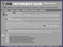 Aperu du site 123informatique - produits et services informatiques pour l'entreprise