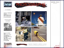 Aperu du site Photographie, magazine en ligne