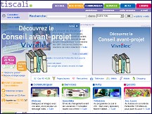 Aperu du site Tiscali France