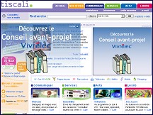 Aperçu du site Tiscali France