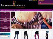 Aper�u du site Le Tiroir � Collants - sp�cialiste de collants, bas et leggins