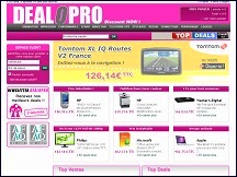 Aperu du site Dealopro - quipements high-tech et informatique  prix discount