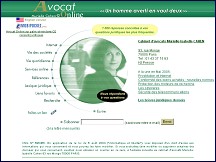 Aperu du site Avocat-online : conseils juridiques de Murielle Cahen