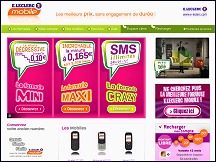 Aperu du site Leclerc Mobile - forfaits tlphonie mobile lowcost sans engagement