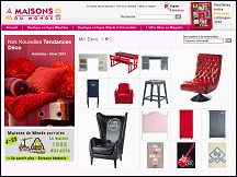 Aper�u du site Maisons du Monde - meubles, d�coration de maison, arts de la table