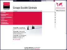 Aperçu du site Société Générale - banque de détail, de financement et d'investissement