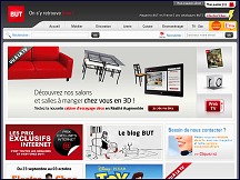 Aper�u du site BUT.fr - magasin BUT en ligne, meubles, �lectrom�nager, literie, d�coration