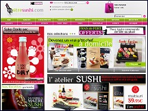 Aperu du site Maitre Sushi - picerie japonaise en ligne, cuisine japonaise et sushi