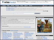 Aperu du site Wizzmusic - plateforme musicale gratuite de musique indpendante