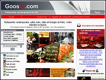 Aperu du site Goosta - guide de restaurants contemporains, brunchs et cafs  Paris 