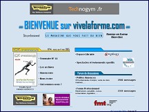 Aperçu du site Vive la Forme