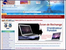 Aper�u du site Ecrans-Direct.fr - vente en direct de dalles LCD pour les PC portables