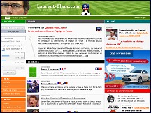 Aperu du site Laurent Blanc - slectionneur coach de l'Equipe de France de football