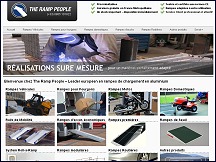 Aperu du site The Ramp People - rampes de chargement en aluminium, vhicules, motos