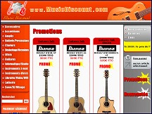 Aper�u du site Music Discount - instruments et accessoires de musique au prix discount