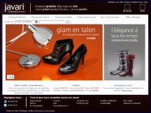 Aperçu du site Javari - magasin de chaussures, sacs à main et bagages du groupe Amazon