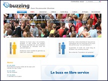 Aperu du site eBuzzing - plateforme de marketing viral pour annonceurs et bloggeurs