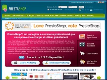Aperu du site Prestashop - logiciel open source de cration de boutiques en ligne