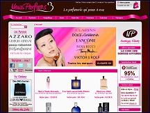 Aperçu du site News Parfums - parfumerie en ligne, parfums, maquillage et soins beauté