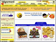 Aperu du site Valgourmand - chocolats, confiseries, bonbons et drages au prix de gros