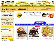 Aper�u du site Valgourmand - chocolats, confiseries, bonbons et drag�es au prix de gros