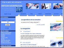 Aperçu du site Creascope - créer votre entreprise en ligne