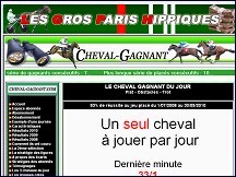 Aperu du site Cheval-Gagnant.com - pronostics et conseils pour jouer au turf PMU