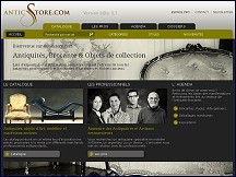 Aper�u du site AnticStore - antiquit�s et objets anciens, antiquaires et brocante
