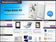 Aper�u du site Ebook Reader Store - livres �lectroniques et num�riques pas cher 