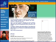 Aperçu du site L'ADIE - le droit d'entreprendre