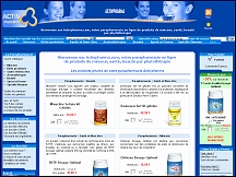 Aperu du site Activ Pharma - parapharmacie en ligne, vente de produits naturels