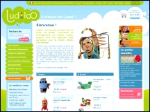 Aperu du site Jouets Ludiloo - magasin en ligne de jeux et jouets pour enfants