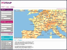 Aperu du site ITIMAP - itinraires routiers, cartes et plans de villes en Europe