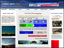 Aperu du site Mto Paris - prvisions mto pour Paris, actualits mtorologie