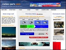 Aper�u du site M�t�o Paris - pr�visions m�t�o pour Paris, actualit�s m�t�orologie