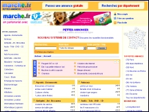 Aper�u du site Marche.fr - petites annonces gratuites d'occasion, vente et achat