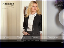 Aperçu du site Antonelle - collection de vêtement & prêt-à-porter pour les femmes