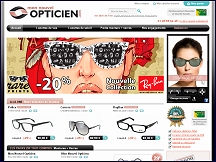 Aperu du site Mon Nouvel Opticien - opticien en ligne, lunettes de vue et soleil