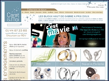 Aper�u du site Carat & Moi - joaillerie en ligne, alliances, bague de fian�ailles
