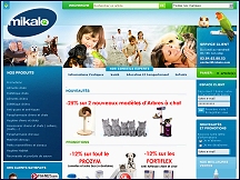 Aper�u du site Mikalo - parapharmacie v�t�rinaire, croquettes, aliments animaux