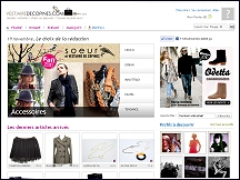 Aperçu du site Vestiaire de Copines - dépôt-vente en ligne, vêtements de marque